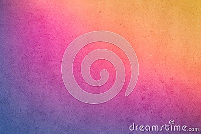 Colorful gradient watercolor paint on old paper with grain smudge dirty texture Stock Photo