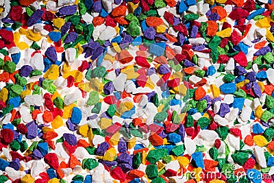 Colorful gravel background texture Stock Photo