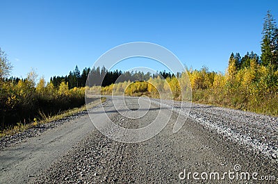 Colorful gravel road Stock Photo