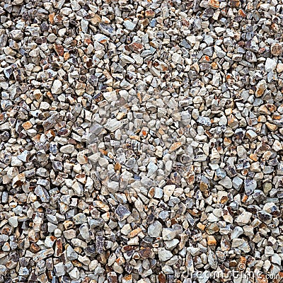 Colorful gravel stones for the decoration in the garden Stock Photo