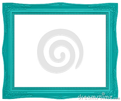 Green Picture Frame Stock Photo