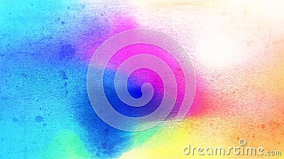 Colorful Grunge Watercolour Background Image Stock Photo