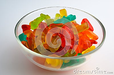 Colorful gummy candies Stock Photo