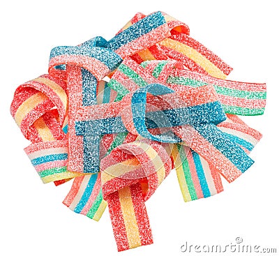 Colorful gummy candy (licorice) sweets Stock Photo