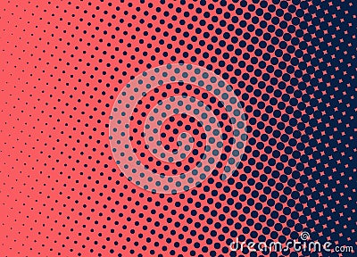 Colorful hafltone background pattern dots red - dark blue Stock Photo
