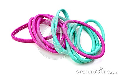 Colorful hair bands Stock Photo