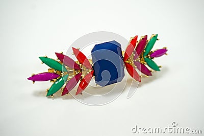 Colorful Hairpin Stock Photo