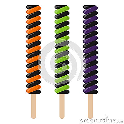 Colorful Halloween Candy Vector Illustration