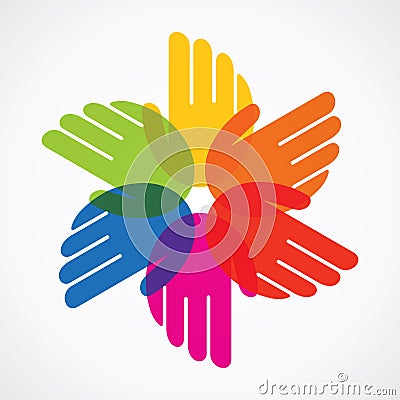 Colorful hand make flower Vector Illustration