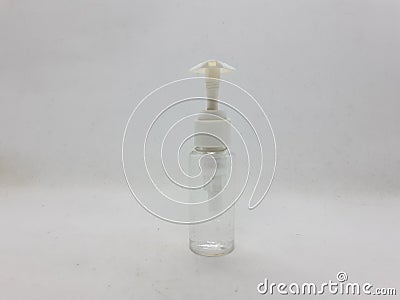 Colorful Handheld Spray Device for Fertilizer and Watering Plants or Cosmetics Cleaning Equipment in White Isolated Background Stock Photo