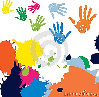 Colorful Hands Stock Vector - Image: 44944358