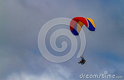 Colorful Hang Glider Stock Photo