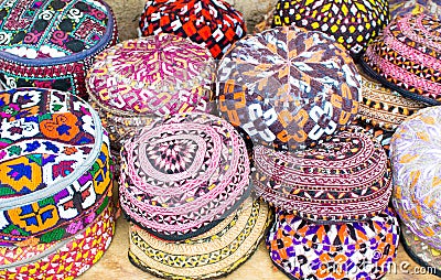 Colorful hats Stock Photo