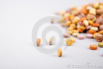 Colorful herbal pills 3 Stock Photo