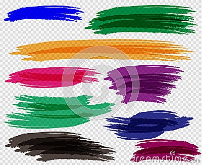 Colorful highlighters set. Vector Illustration