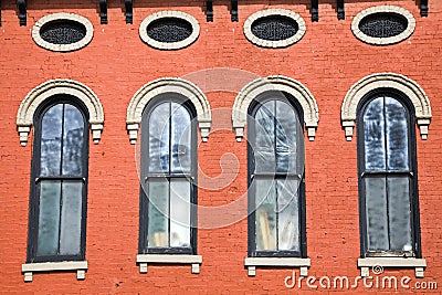 Colorful historic building in Lexington Stock Photo