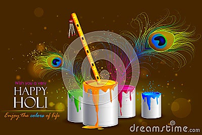 Colorful Holi background Vector Illustration