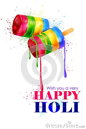 Colorful Holi background Vector Illustration