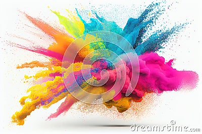 Colorful Holi festival Stock Photo