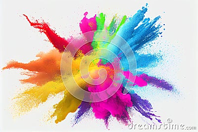 Colorful Holi festival Stock Photo