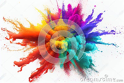 Colorful Holi festival Stock Photo