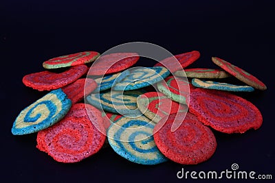 Colorful homemade cookies Stock Photo