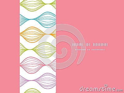 Colorful horizontal ogee seamless pattern Vector Illustration