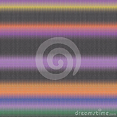 Colorful Horizontal Zigzag Stripe Waves Fabric Background Pattern Texture Vector Illustration