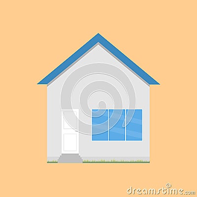 Colorful house concept. House flat icon. Design your own Vector Illustration