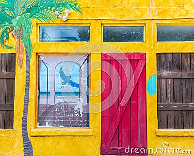 Colorful House in Old Bahama Village Editorial Stock Photo