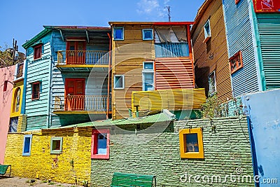 Colorful houses in Caminito, Buenos Aires Stock Photo
