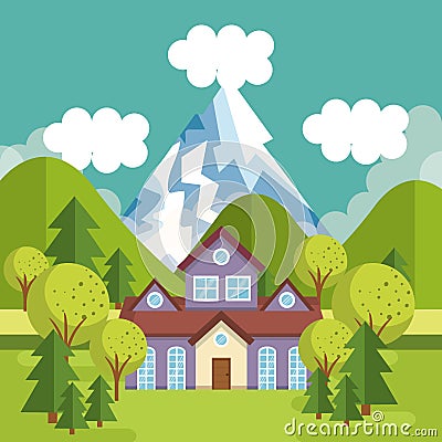Colorful houses design Vector Illustration