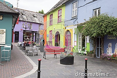Colorful houses Kinsale, Ireland Editorial Stock Photo