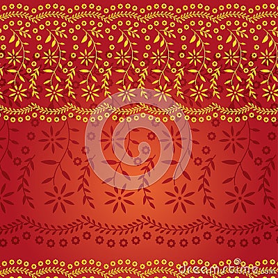 Colorful Indian saree background Vector Illustration