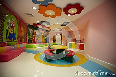 Colorful indoor playground Stock Photo