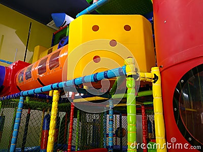 Colorful indoor playground Stock Photo