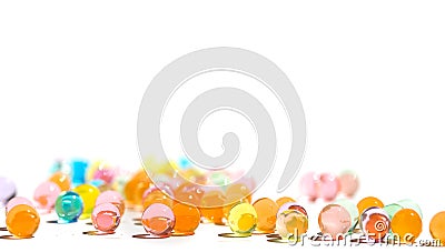 Jelly glass ball background Stock Photo