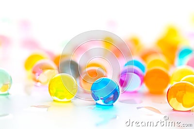 Jelly glass ball closeup Stock Photo