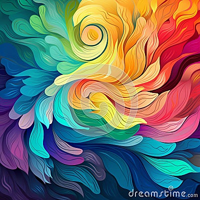 Colorful Kaleidoscope: A Whimsical Array of Color Swatches Stock Photo