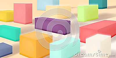 Colorful kinds of packaging, abstraction vector Vector Illustration