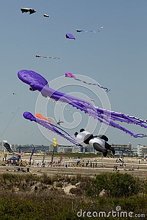 Colorful Kites Editorial Stock Photo