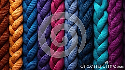 colorful knitted wool texture background Stock Photo