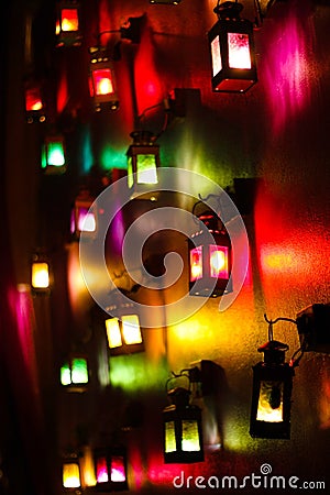 Colorful lamp Editorial Stock Photo