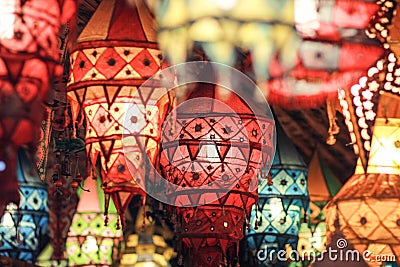 Colorful lamp Stock Photo