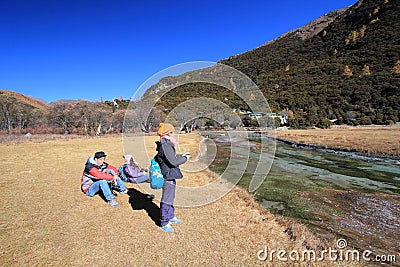 Mountainous, landforms, wilderness, outdoor, recreation, sky, mountain, hill, tourism, adventure, plant, tree, rock, landscape, fe Editorial Stock Photo