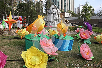 lanterns for mid autumn festival Editorial Stock Photo