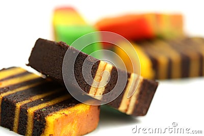 Colorful layer cakes Stock Photo