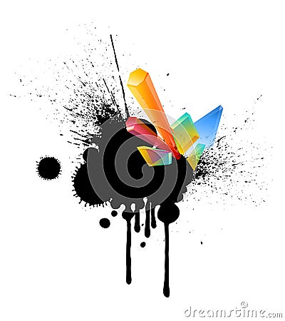 Colorful layout Vector Illustration