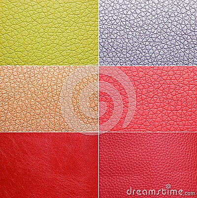 Colorful leather patterns Stock Photo