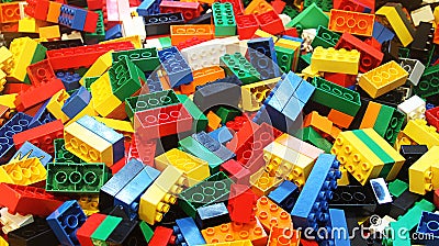 Colorful lego Stock Photo
